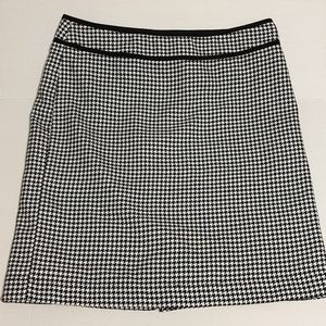 Covington Essentials Black & White Houndstooth Pencil Skirt Sz 16